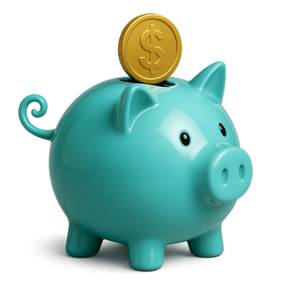 alcancia mostrando ahorro al contratar ventasxmayor