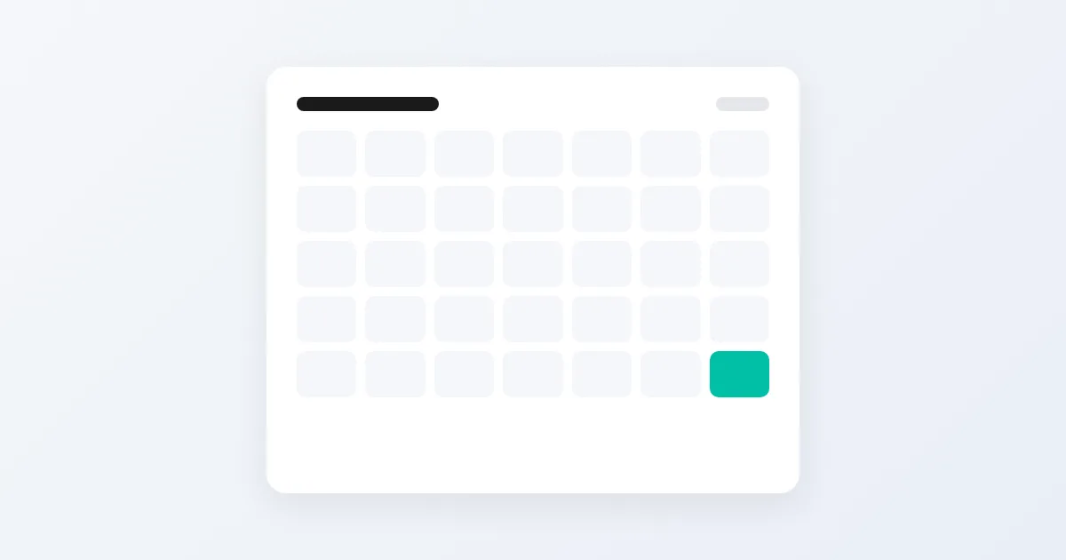 Ilustración de un calendario con el día 30 marcado en verde, el vencimiento de una factura a net 30 en una venta mayorista