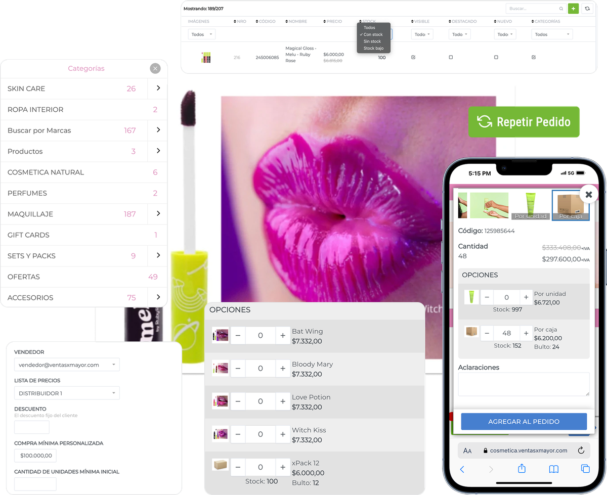 funciones para mayoristas de cosmetica y belleza ventasxmayor.com.py