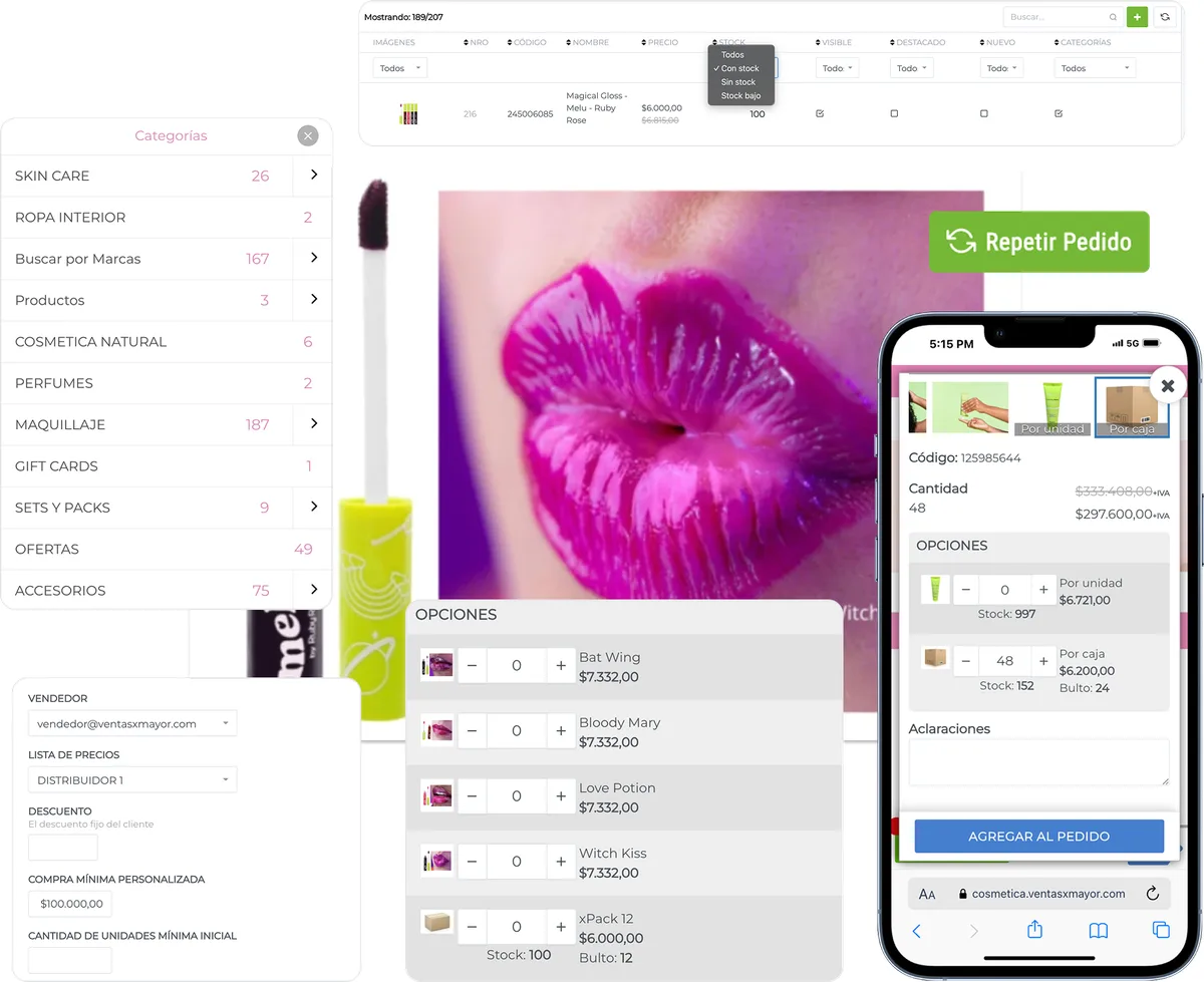 funciones para mayoristas de cosmetica y belleza ventasxmayor.com.py
