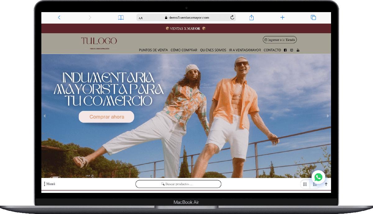 Demo indumentaria de ventasxmayor.com.py