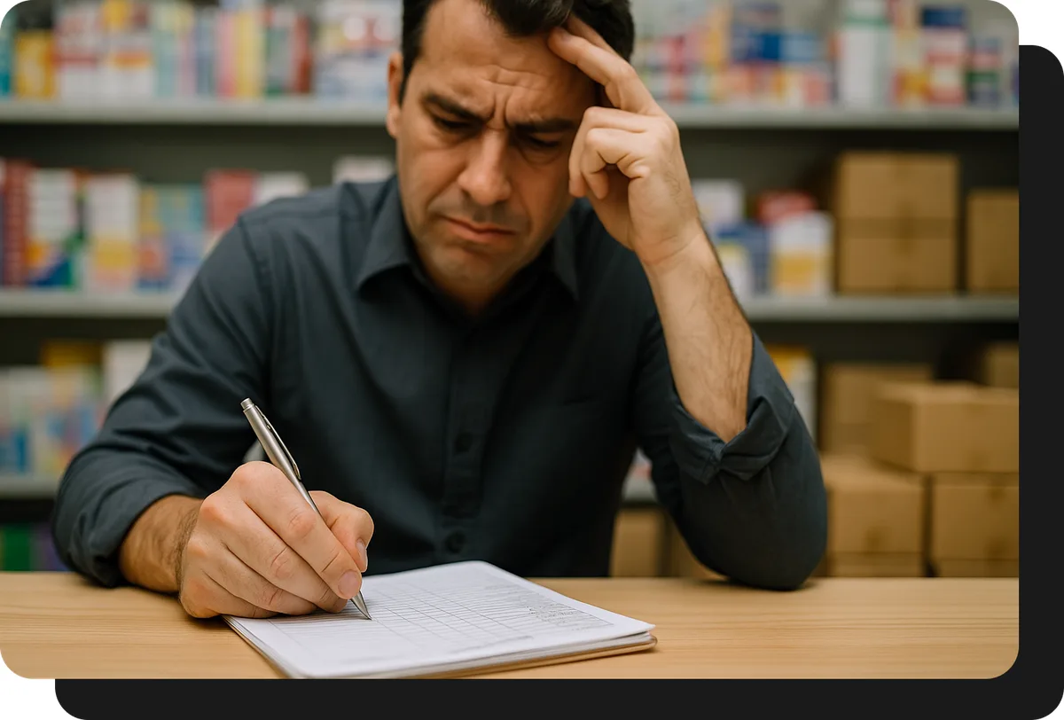 mayorista de libreria tomando pedidos a mano sin ventasxmayor.com.py