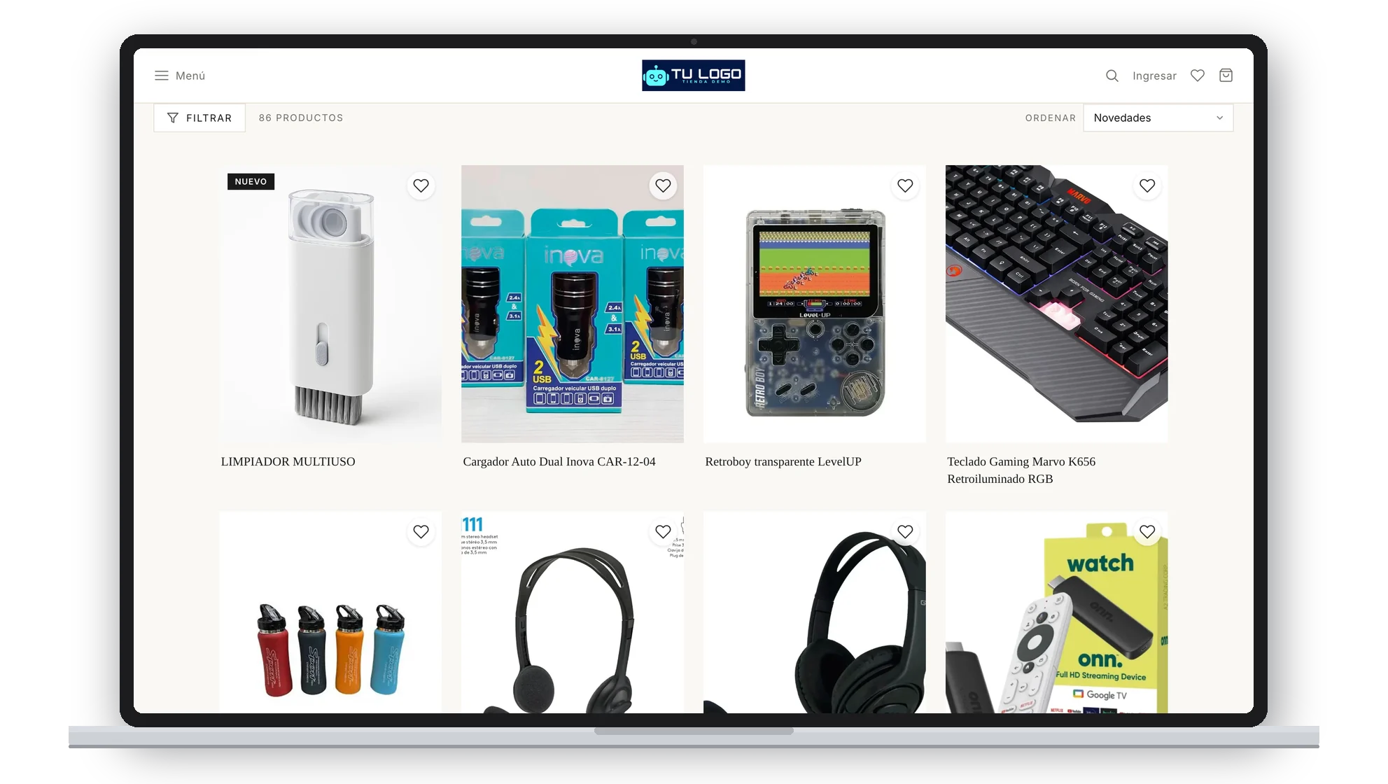 Tienda demo de bazar hecha con ventasxmayor.com.py